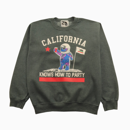 Vintage 90 s Riot Society Graphic Sweatshirt grau Größe S