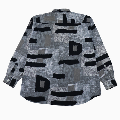 Vintage Pattern Hemd, grau , in Größe XXL