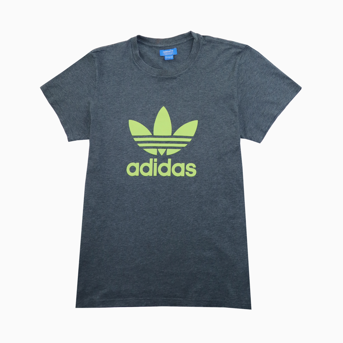 Vintage 90s Adidas green trefoil t shirt in size XL