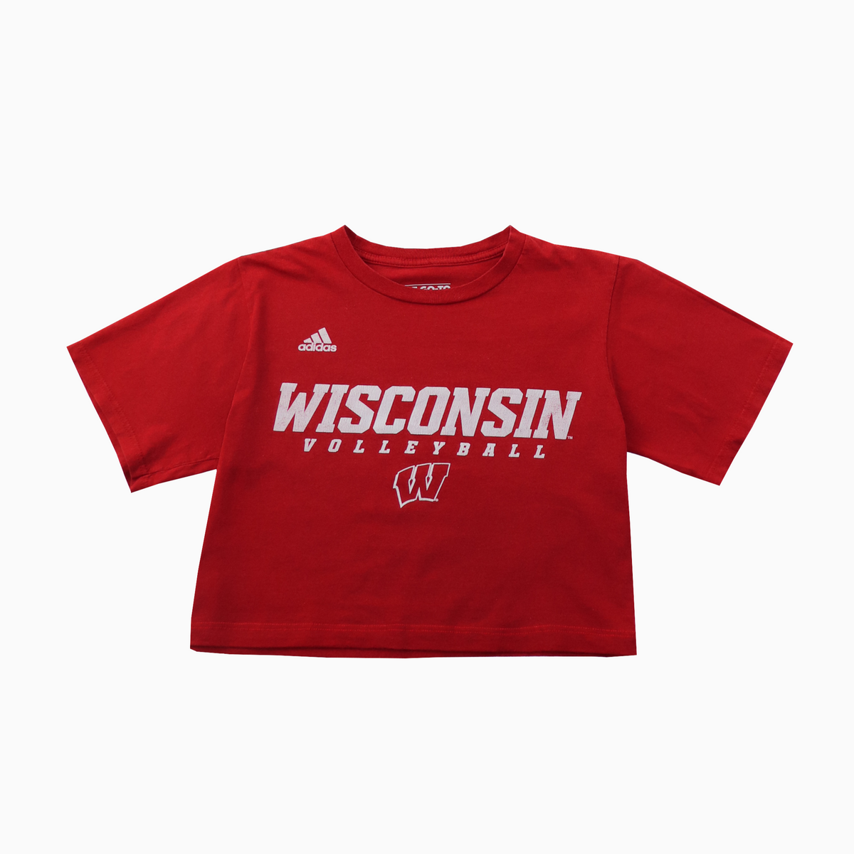 Adidas Wisconsin Volleyball Crop T-Shirt S